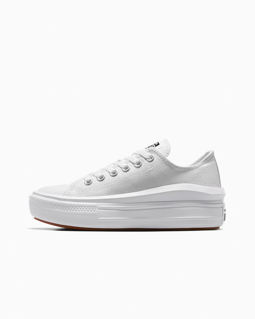 Women's Converse Chuck Taylor All Star Move Low Top Platform Shoes White | AU 06185M